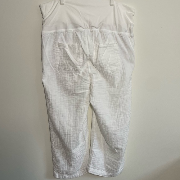 Cotton Gauze Maternity Pants - White - Super Comfortable - Old Navy - Size XL - Picture 3 of 5